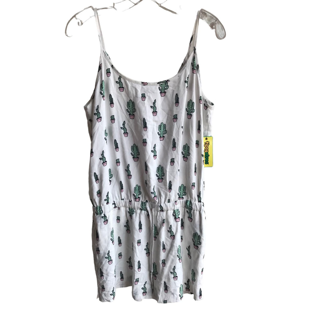 Tipsy Elves NWT Lined Cactus Romper size L